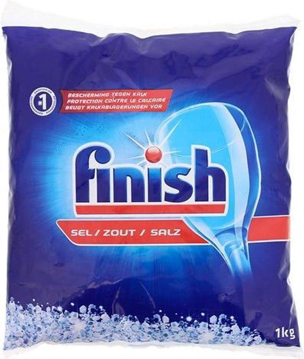 Finish Zout Vaatwaszout 3 Kg + Finish Glansspoelmiddel 3 Stuks 4 Finish Zout Vaatwaszout 3 Kg + Finish Glansspoelmiddel 3 Stuks - Afbeelding 2
