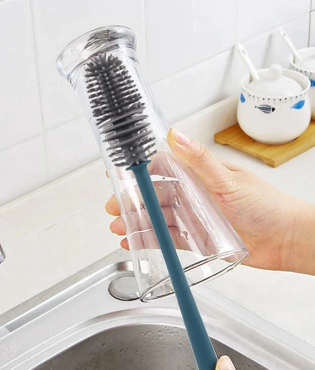 Afwasborstel Voor Lange Glazen Siliconen/ Flessenborstel / Siliconen Borstel Beker Glazen Vaas/ Baby Flessenborstel / Duurzame Afwasborstel / Afwasborstel Voor Lange Glazen / Reinigingsborstel / Siliconen Afwasborstel/ Fles Borstel 4 Afwasborstel Voor Lange Glazen Siliconen/ Flessenborstel / Siliconen Borstel Beker Glazen Vaas/ Baby Flessenborstel / Duurzame Afwasborstel / Afwasborstel Voor Lange Glazen / Reinigingsborstel / Siliconen Afwasborstel/ Fles Borstel - Afbeelding 2