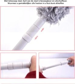 Plumeau/met Telescoopsteel/uitschuifbaar/microvezel Buigbare Borstelkop/9 X 126cm Max-lengte179cm 14 Plumeau/met Telescoopsteel/uitschuifbaar/microvezel Buigbare Borstelkop/9 X 126cm Max-lengte179cm -Schoonmaakartikelen Winkel 1076x1200
