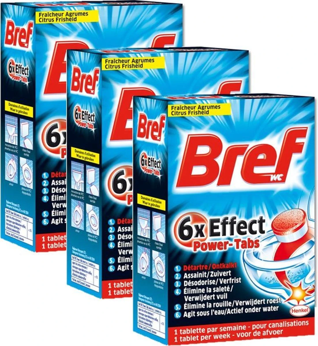 Bref Wc 6x Effect Power-Tabs - 3 X 8 Tabs 3 Bref Wc 6x Effect Power-Tabs - 3 X 8 Tabs