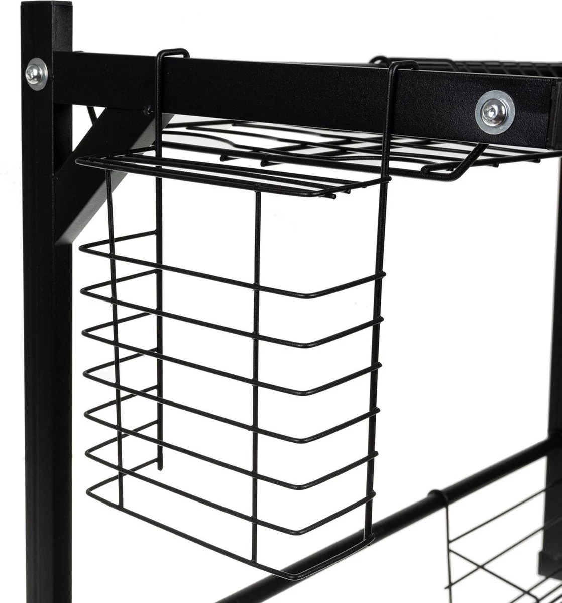 Afdruiprek Droger Zwart Voor Bestek Boven De Gootsteen 65 Cm X 29 Cm X 52 Cm 11 Afdruiprek Droger Zwart Voor Bestek Boven De Gootsteen 65 Cm X 29 Cm X 52 Cm - Afbeelding 9