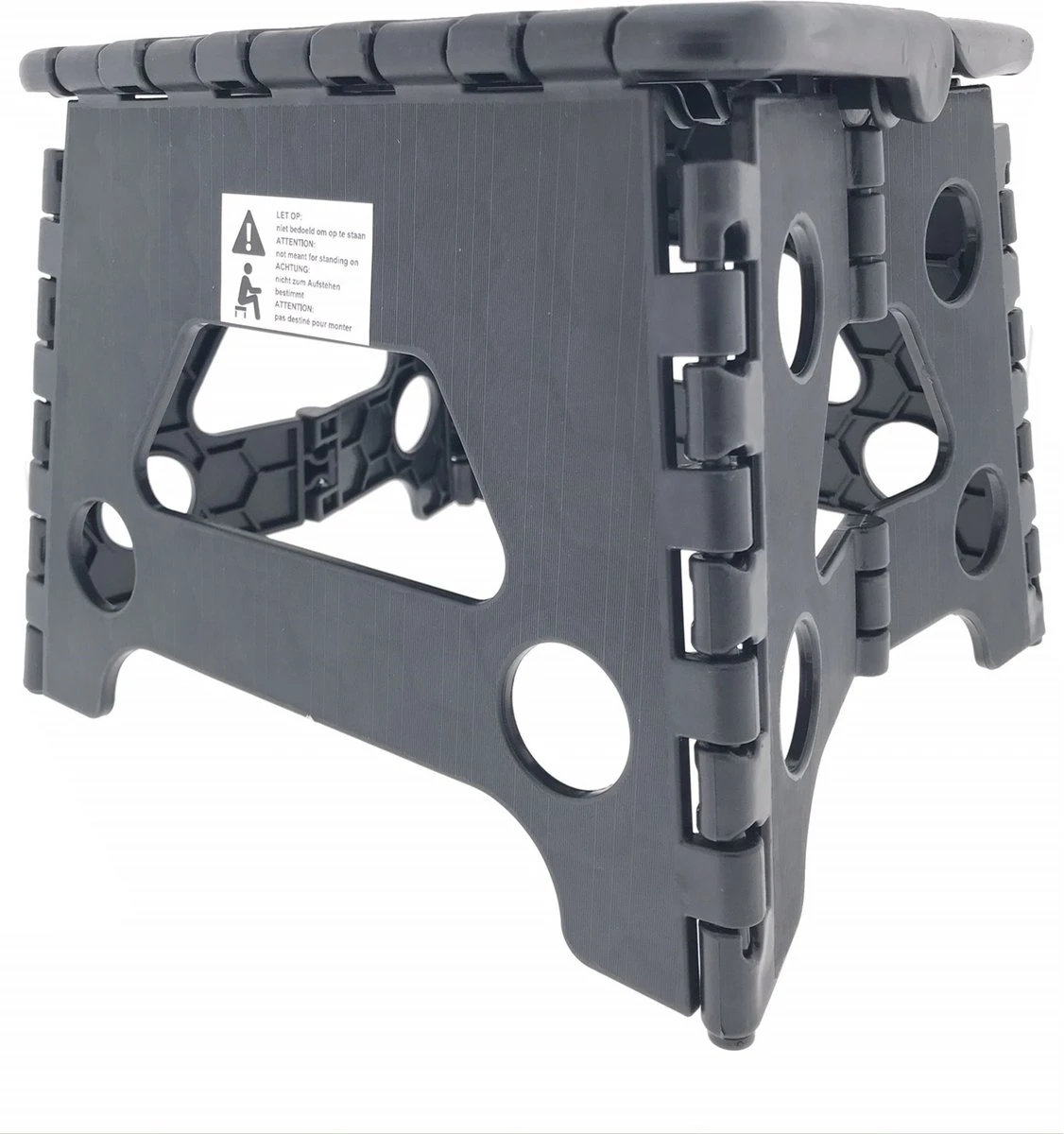 Opvouwbare Kruk - Keukentrap - Zwart 7 Opvouwbare Kruk - Keukentrap - Zwart - Afbeelding 5