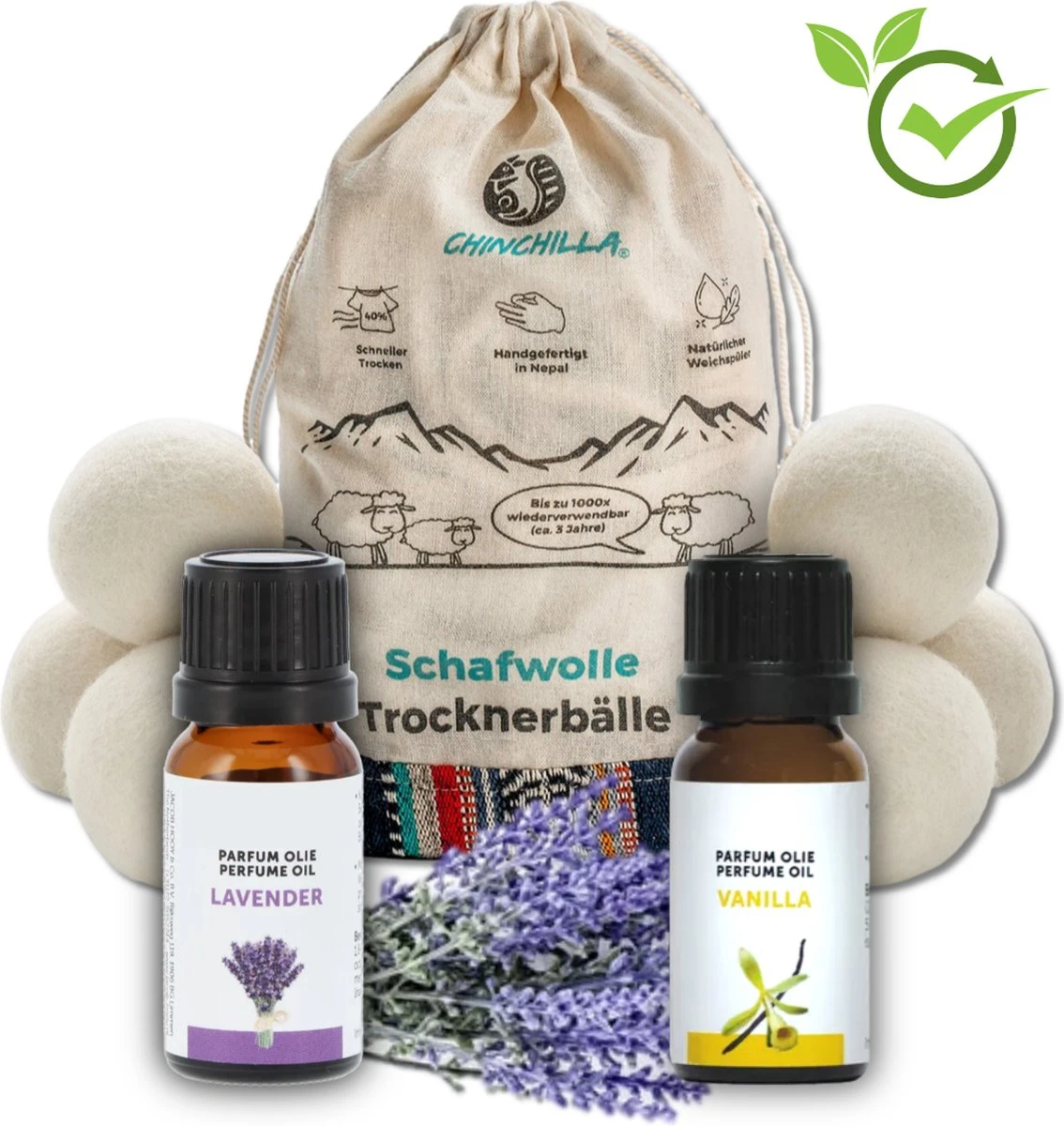 Merkloos Chinchilla® Drogerballen XXL - Set Van 6 Stuks - Herbruikbare Wasdrogerballen - Droogballen - Energiebesparing - Drogerballen Voor Wasdrogers - Wasbollen 3 Merkloos Chinchilla® Drogerballen XXL - Set Van 6 Stuks - Herbruikbare Wasdrogerballen - Droogballen - Energiebesparing - Drogerballen Voor Wasdrogers - Wasbollen