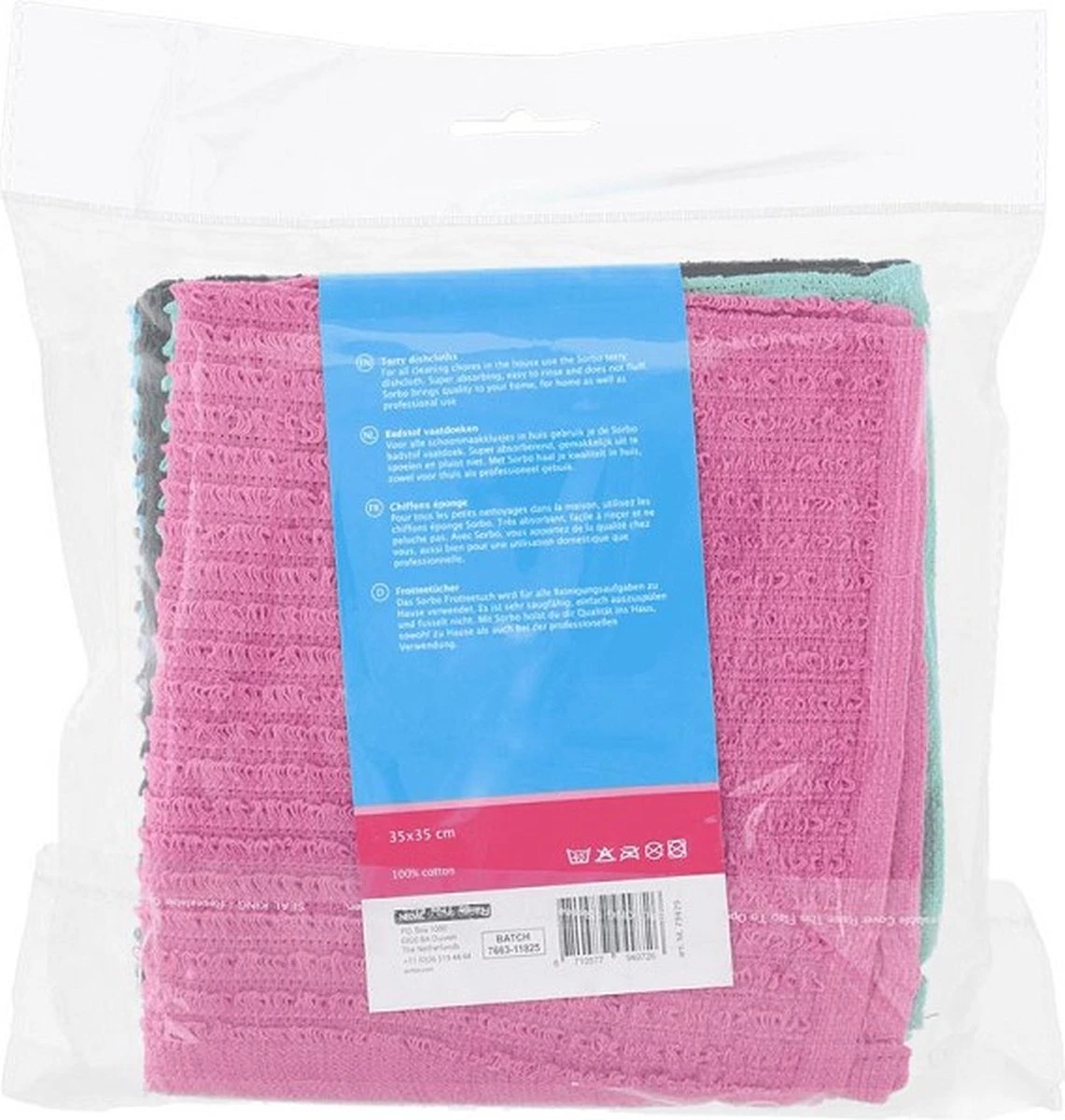 Sorbo Badstof Vaatdoeken 35 X 35 Cm 5 Stuks 10 Sorbo Badstof Vaatdoeken 35 X 35 Cm 5 Stuks - Afbeelding 8