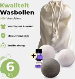 Drogerballen Met Wasparfum - Droogballen - Set Van 6 XL Ballen - Wasdroger Ballen Wol - 100% Nieuw-Zeelands Schapenwol - Wasballen 17 Drogerballen Met Wasparfum - Droogballen - Set Van 6 XL Ballen - Wasdroger Ballen Wol - 100% Nieuw-Zeelands Schapenwol - Wasballen -Schoonmaakartikelen Winkel 1143x1200