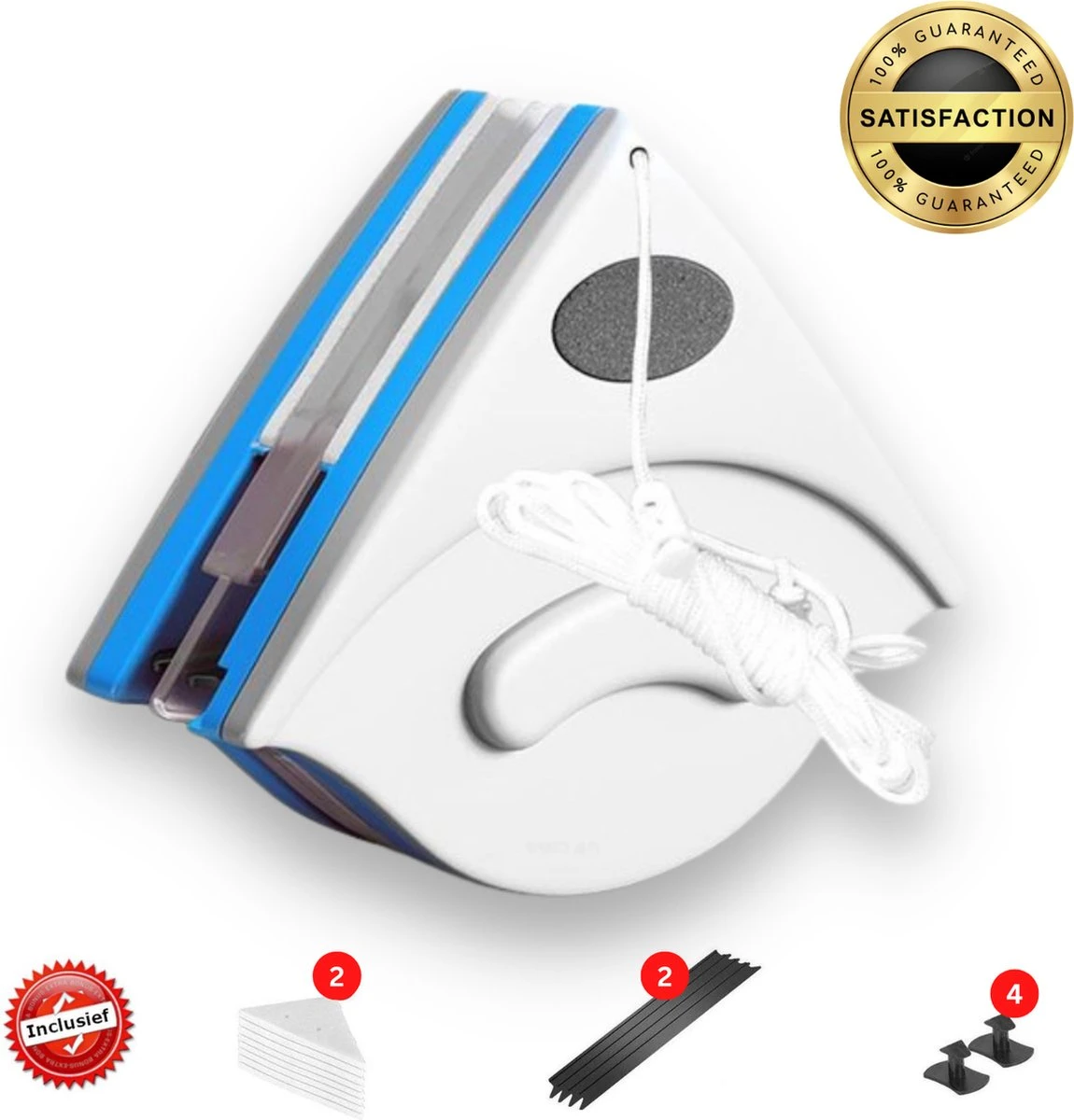 FiboGoods® - Magnetische Ramenwasser - Magnetische Raamwisser Voor Dubbelglas - Ruitenreiniger - Ramenwasser - Magneet Ruitenwisser 3 FiboGoods® - Magnetische Ramenwasser - Magnetische Raamwisser Voor Dubbelglas - Ruitenreiniger - Ramenwasser - Magneet Ruitenwisser