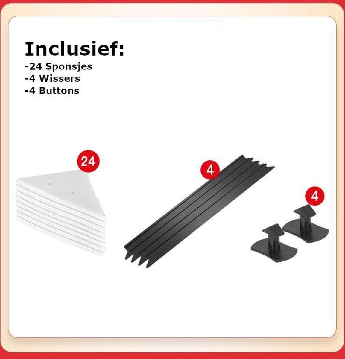Merkloos Magnetische Raamwisser - Ruitenreiniger - Inclusief 24 Sponsjes + 4 Wissers + 4 Buttons 11 Merkloos Magnetische Raamwisser - Ruitenreiniger - Inclusief 24 Sponsjes + 4 Wissers + 4 Buttons - Afbeelding 9
