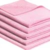 MAUS Microvezeldoekjes Professional - Rood Roze - 10 Stuks - 40x40cm - Zonder Schoonmaakmiddel Effectief