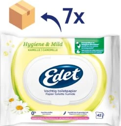 Edet Kamille Vochtig Wc Papier - 7 Stuks - Met Natuurlijke Kamille Extracten 7 Edet Kamille Vochtig Wc Papier - 7 Stuks - Met Natuurlijke Kamille Extracten -Schoonmaakartikelen Winkel 1158x1200