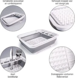 Amazy Afdruiprek Opvouwbaar & Bpa-vrij - Afdruiprek Voor Het Drogen Van Bestek, Borden, Glazen & Flessen - Afdruipmat In Grijs-wit Van Kunststof & Silicone Voor Gootsteen, Spoelbakken, Keuken 13 Amazy Afdruiprek Opvouwbaar & Bpa-vrij - Afdruiprek Voor Het Drogen Van Bestek, Borden, Glazen & Flessen - Afdruipmat In Grijs-wit Van Kunststof & Silicone Voor Gootsteen, Spoelbakken, Keuken -Schoonmaakartikelen Winkel 1160x1200 1