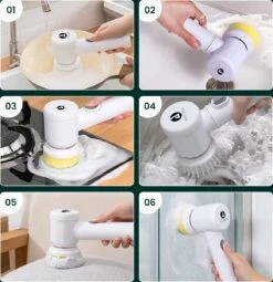 Apeiron Elektrische Schoonmaakborstel - Poetsmachine - Poliermachine - Schrobborstel - Handborstel - Werkborstel - Schrobber - Boorborstel - Wasborstel - Schoonmaakmiddelen - Reinigingsborstel - 3 Opzetstukken 21 Apeiron Elektrische Schoonmaakborstel - Poetsmachine - Poliermachine - Schrobborstel - Handborstel - Werkborstel - Schrobber - Boorborstel - Wasborstel - Schoonmaakmiddelen - Reinigingsborstel - 3 Opzetstukken -Schoonmaakartikelen Winkel 1164x1200 4