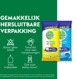 Dettol - 440 Schoonmaakdoekjes Power & Fresh - Citrus 220 Stuks - Oceaan 220 Stuks - Voordeelverpakking 14 Dettol - 440 Schoonmaakdoekjes Power & Fresh - Citrus 220 Stuks - Oceaan 220 Stuks - Voordeelverpakking -Schoonmaakartikelen Winkel 1165x1200 2