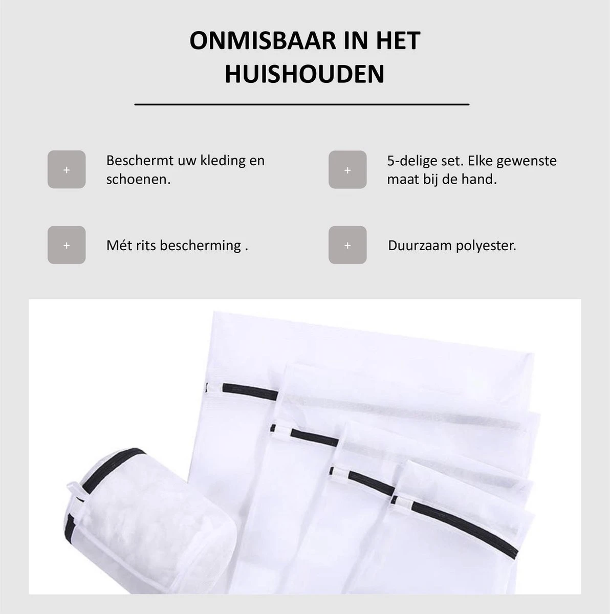 Merkloos Waszakken | Set Van 5 Waszakjes Met Rits - Waszak - Wasnet - Kledingzakjes - BH Was Zakjes - Laundry Bag Set Voor Ondergoed - Kleding - Delicaat Wasgoed - Wasmachine Zakjes - Wasgoed 12 Merkloos Waszakken | Set Van 5 Waszakjes Met Rits - Waszak - Wasnet - Kledingzakjes - BH Was Zakjes - Laundry Bag Set Voor Ondergoed - Kleding - Delicaat Wasgoed - Wasmachine Zakjes - Wasgoed - Afbeelding 10
