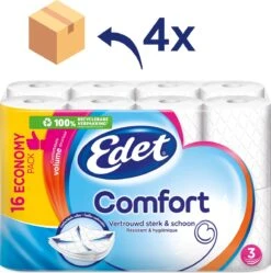 Edet Comfort - 3-laags Wc Papier - 64 Rollen 7 Edet Comfort - 3-laags Wc Papier - 64 Rollen -Schoonmaakartikelen Winkel 1192x1200 6