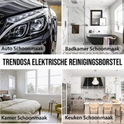 Trendosa Elektrische Schoonmaakborstel - Elektrische Schrobborstel - Poetsmachine - Handborstel - Scrubber- De Badkamer/Keuken/Auto- 10 Opzetstukken Geel 13 Trendosa Elektrische Schoonmaakborstel - Elektrische Schrobborstel - Poetsmachine - Handborstel - Scrubber- De Badkamer/Keuken/Auto- 10 Opzetstukken Geel -Schoonmaakartikelen Winkel 1196x1200 5