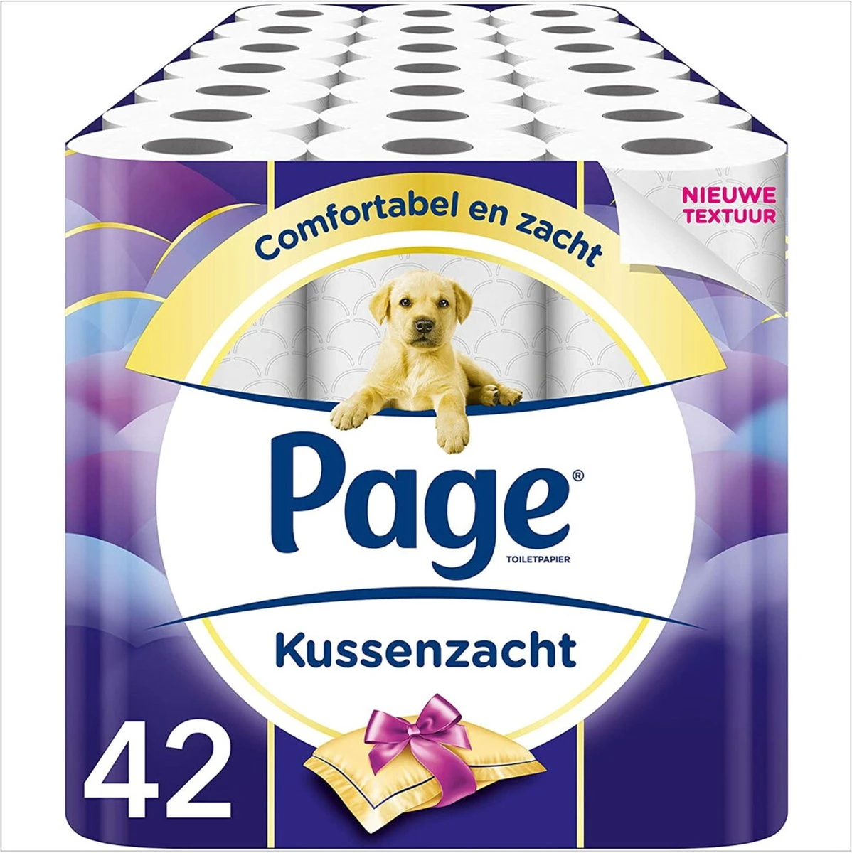 Page Toiletpapier - 42 Rollen - Kussenzacht Wc Papier (3-laags) - Voordeelverpakking 12 Page Toiletpapier - 42 Rollen - Kussenzacht Wc Papier (3-laags) - Voordeelverpakking - Afbeelding 10