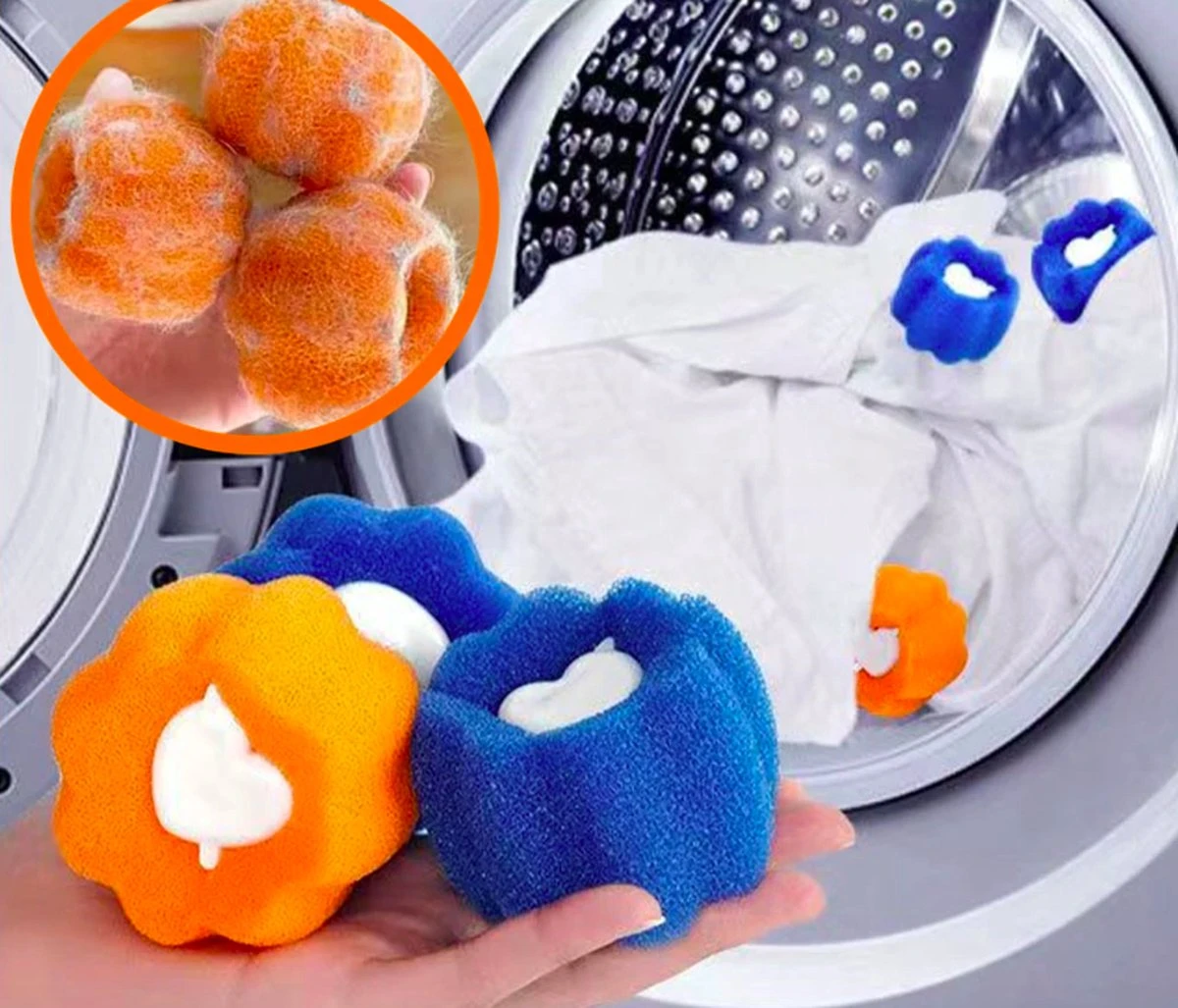 Merkloos Wasbol - Kat - Haarverwijderaar Voor Huisdieren - Haarverwijderaar - Wasbollen Voor Wasmachine - Wasbollen - 6 Stuks - Drogerballen. 5 Merkloos Wasbol - Kat - Haarverwijderaar Voor Huisdieren - Haarverwijderaar - Wasbollen Voor Wasmachine - Wasbollen - 6 Stuks - Drogerballen. - Afbeelding 3