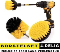 Professionele 4 Delige Borstelset Voor De Boormachine Incl. Verlengstuk, Deze Schoonmaak Schuurborstel Elektrisch Opzetborstel Schrobborstel Set Is Geschikt Als Schrobber Voor Badkamer, Auto, Keuken En Tuin 15 Professionele 4 Delige Borstelset Voor De Boormachine Incl. Verlengstuk, Deze Schoonmaak Schuurborstel Elektrisch Opzetborstel Schrobborstel Set Is Geschikt Als Schrobber Voor Badkamer, Auto, Keuken En Tuin -Schoonmaakartikelen Winkel 1200x1034