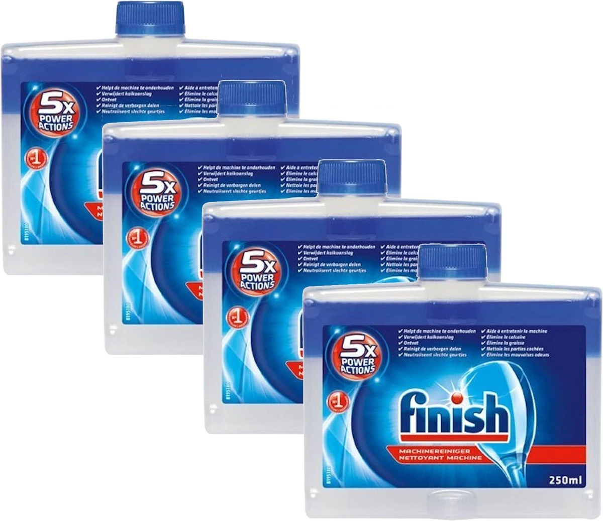 Finish Integrale Machinereiniger Regular Vaatwasser - 4x 250 ML - Voordeelverpakking 11 Finish Integrale Machinereiniger Regular Vaatwasser - 4x 250 ML - Voordeelverpakking - Afbeelding 9