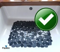 Merkloos Papillon - Gootsteenmat - 40x30 Cm - Kiezels Zwart 8 Merkloos Papillon - Gootsteenmat - 40x30 Cm - Kiezels Zwart -Schoonmaakartikelen Winkel 1200x1039