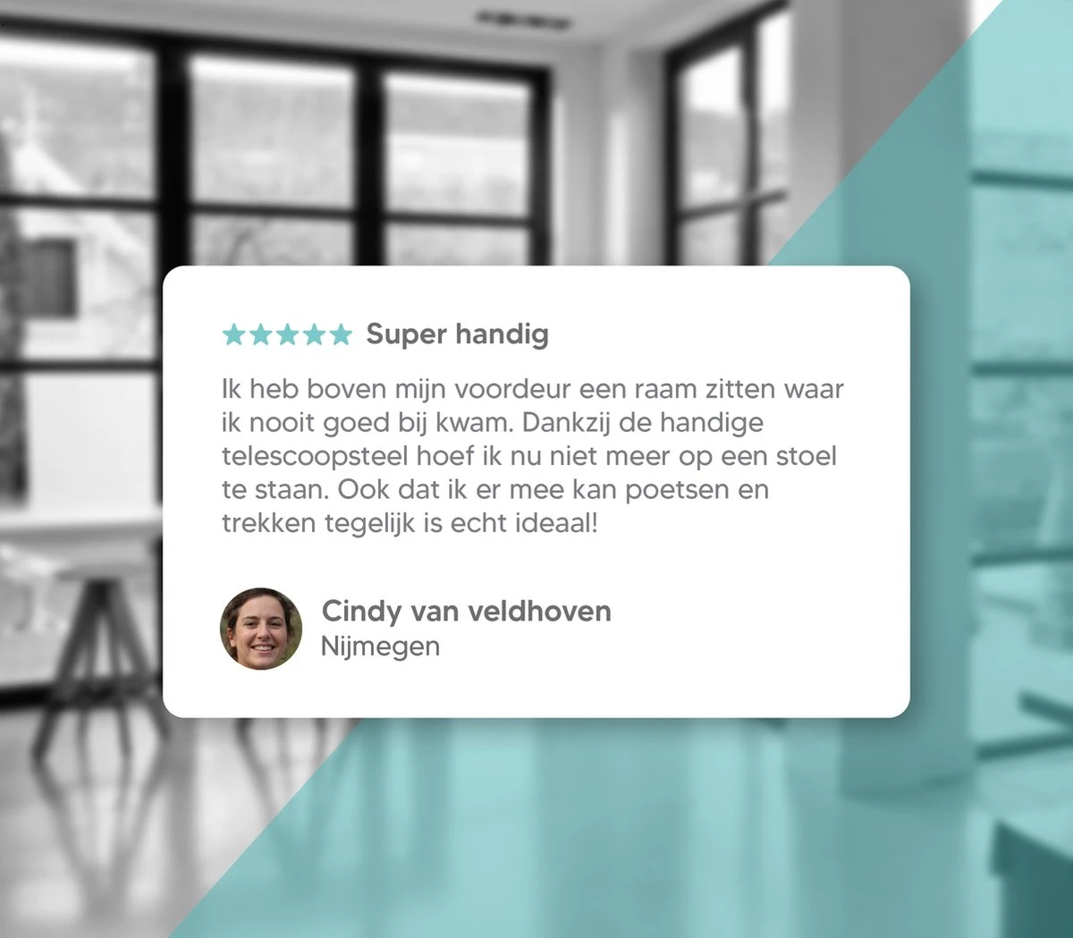 Johannes & Co Raamwisser Met Telescoopsteel 120cm Ruitenreiniger - Ramenwasser - Ramenwisser 7 Johannes & Co Raamwisser Met Telescoopsteel 120cm Ruitenreiniger - Ramenwasser - Ramenwisser - Afbeelding 5