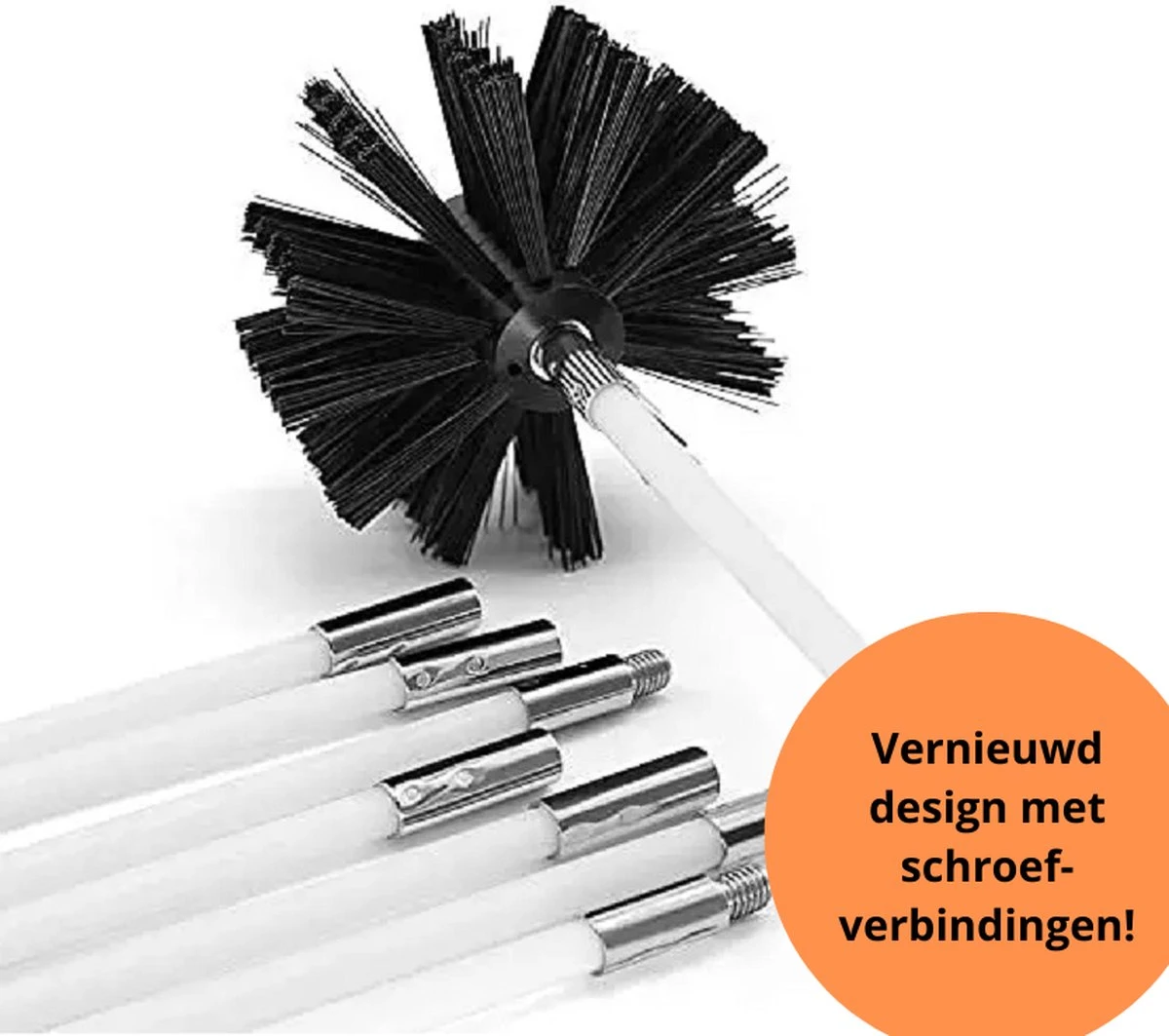 NIRAX Professionele Schoorsteenveegset Verstelbaar Tot 9 Meter – Schoorsteenveger - Veegkit – Schoorsteen Borstel - Schoorsteenreiniger - Borstel Set - Kachel - Onderhoud 3 NIRAX Professionele Schoorsteenveegset Verstelbaar Tot 9 Meter – Schoorsteenveger - Veegkit – Schoorsteen Borstel - Schoorsteenreiniger - Borstel Set - Kachel - Onderhoud