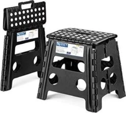 Buxibo - Kruk - Krukje - Keukentrap - Keukentrapje - Opvouwbaar Trapje - Keuken/Badkamer/Schuur Trapje - 29 X 24 X 40cm -Schoonmaakartikelen Winkel 1200x1080