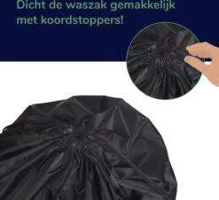 Wonair - Grote Waszak - Laundry Bag - Wash Me - 60x90cm - Zwart - Met Trekkoord 16 Wonair - Grote Waszak - Laundry Bag - Wash Me - 60x90cm - Zwart - Met Trekkoord -Schoonmaakartikelen Winkel 1200x1097