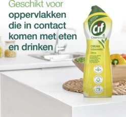 Cif CleanBoost Cream Citroen Schuurmiddel - 8 X 750 Ml - Voordeelverpakking 11 Cif CleanBoost Cream Citroen Schuurmiddel - 8 X 750 Ml - Voordeelverpakking -Schoonmaakartikelen Winkel 1200x1118 2