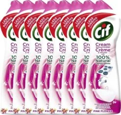 CIF Cream Pink Flower - 8 X 500 Ml - Schuurmiddel - Voordeelverpakking 7 CIF Cream Pink Flower - 8 X 500 Ml - Schuurmiddel - Voordeelverpakking -Schoonmaakartikelen Winkel 1200x1132 1