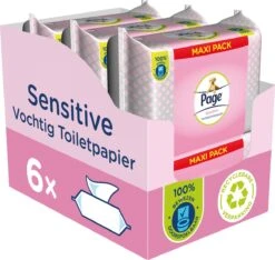 Page Vochtig Toiletpapier - 6 X 74 Stuks - Sensitive Maxi Vochtig Wc Papier - Voordeelverpakking 14 Page Vochtig Toiletpapier - 6 X 74 Stuks - Sensitive Maxi Vochtig Wc Papier - Voordeelverpakking -Schoonmaakartikelen Winkel 1200x1139 3