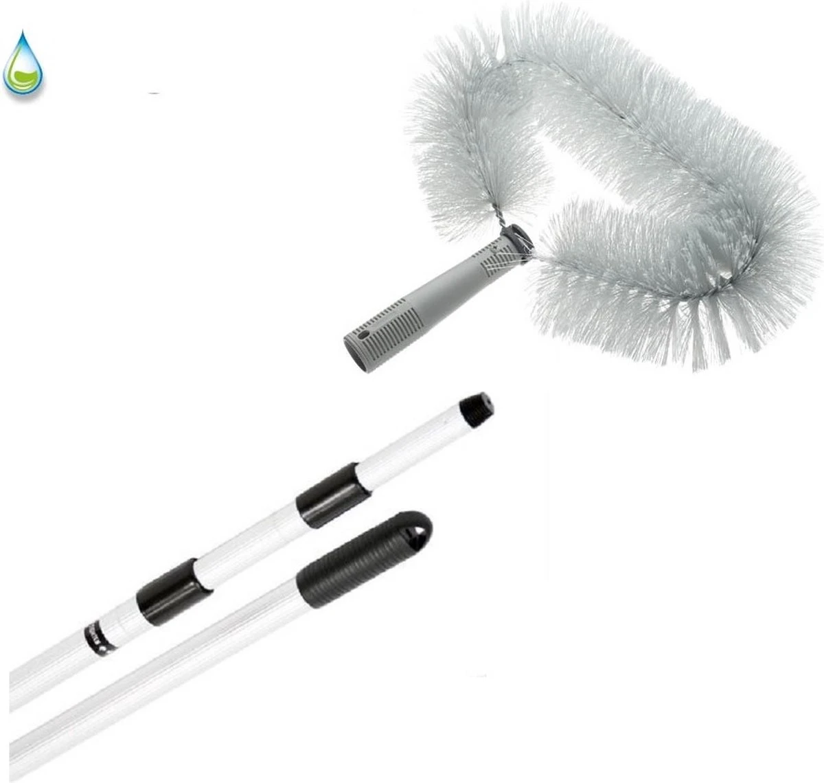 Ragebol Driehoek Met Telescoopsteel, Plumeau Uitschuifbaar Tot 6 Meter 3 Ragebol Driehoek Met Telescoopsteel, Plumeau Uitschuifbaar Tot 6 Meter