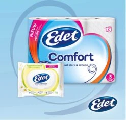 Edet Comfort Toiletpapier - 3-laags - 24 Rollen -Schoonmaakartikelen Winkel 1200x1140 3