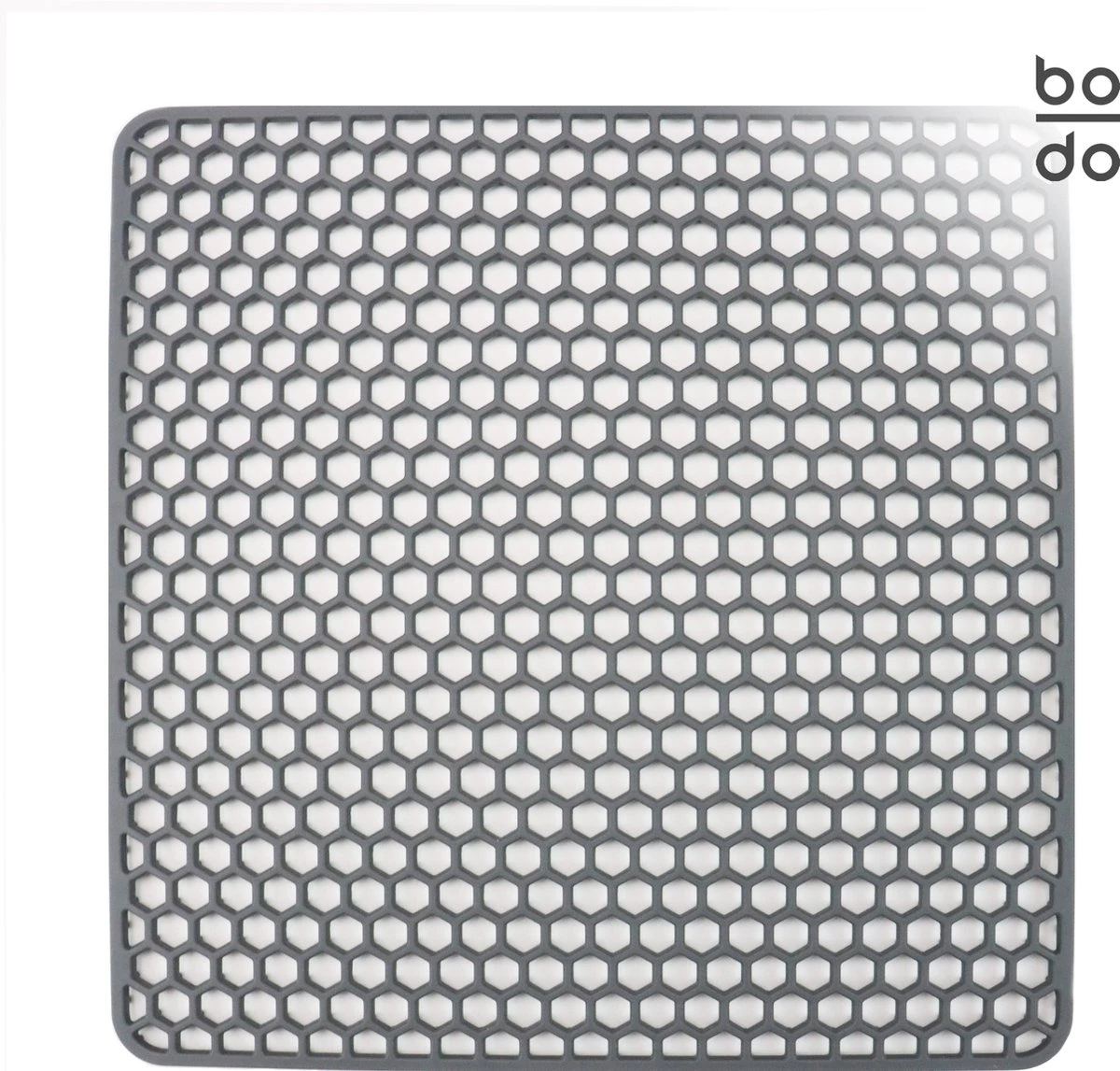BODO Gootsteenmat Siliconen Donker Grijs - 30.5 X 30.5 Cm - Keuken Accessoires - Gootsteen Beschermer - Onderzetters Siliconen - Anti Kras - Gootsteen Accessoires 3 BODO Gootsteenmat Siliconen Donker Grijs - 30.5 X 30.5 Cm - Keuken Accessoires - Gootsteen Beschermer - Onderzetters Siliconen - Anti Kras - Gootsteen Accessoires