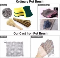 LOUZIR RVS Gietijzer Cleaner Voor Pannen - Metalen Borstel- Scrubmat- Zilver 20 LOUZIR RVS Gietijzer Cleaner Voor Pannen - Metalen Borstel- Scrubmat- Zilver -Schoonmaakartikelen Winkel 1200x1149 3