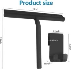 BOTC Douchewisser - Raamwisser - Silicone - 21cm X 16cm - Badkamer Accessoires -Zwart 14 BOTC Douchewisser - Raamwisser - Silicone - 21cm X 16cm - Badkamer Accessoires -Zwart -Schoonmaakartikelen Winkel 1200x1161 4