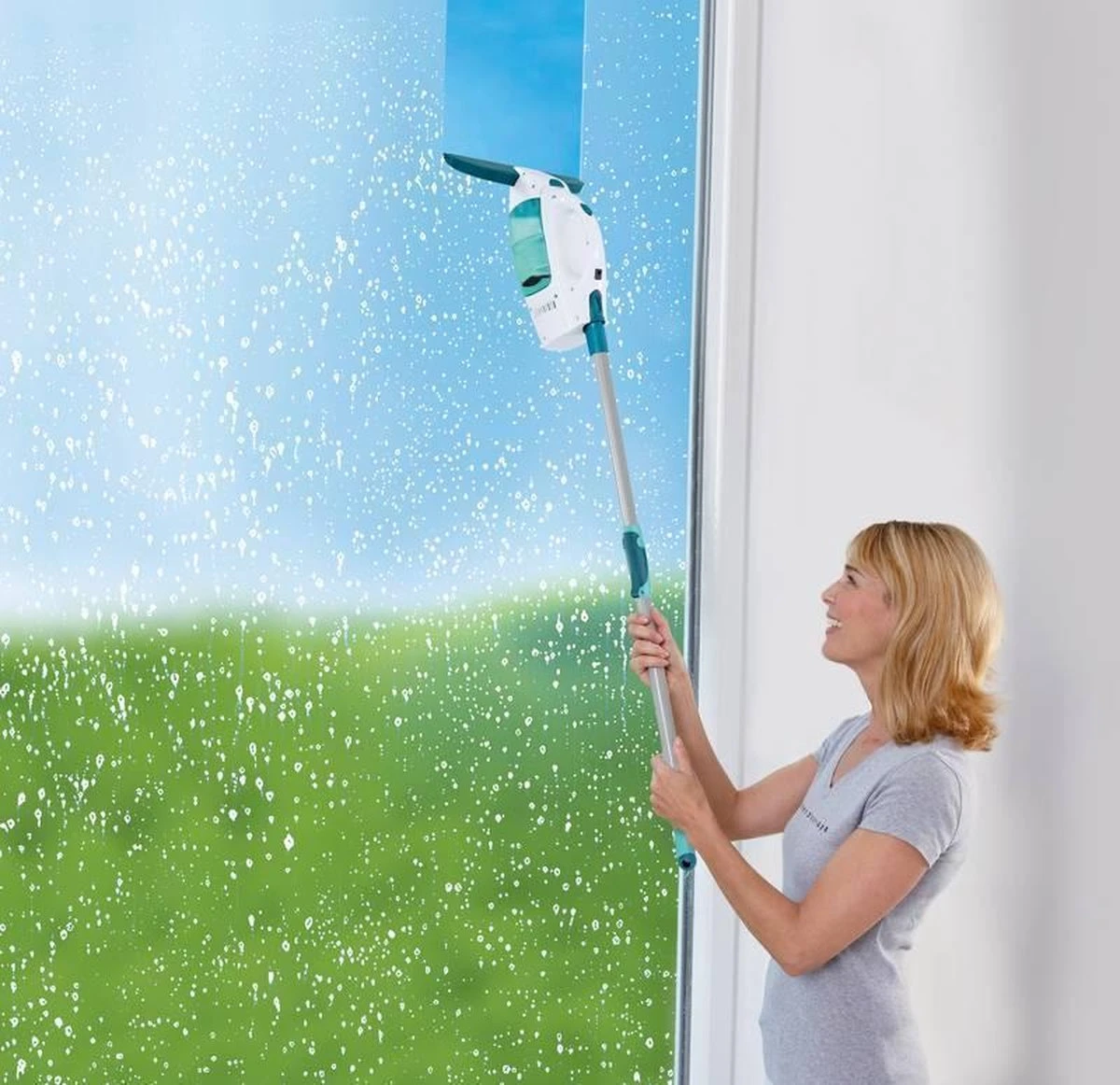 Leifheit - Telescoopsteel Met Draaiknop - 110-190 Cm - Click System 5 Leifheit - Telescoopsteel Met Draaiknop - 110-190 Cm - Click System - Afbeelding 3