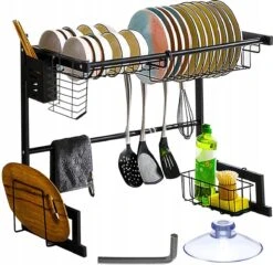 Afdruiprek Droger Zwart Voor Bestek Boven De Gootsteen 65 Cm X 29 Cm X 52 Cm 15 Afdruiprek Droger Zwart Voor Bestek Boven De Gootsteen 65 Cm X 29 Cm X 52 Cm -Schoonmaakartikelen Winkel 1200x1167 3