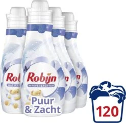 Robijn Puur & Zacht Wasverzachter - 4 X 30 Wasbeurten - Voordeelverpakking 11 Robijn Puur & Zacht Wasverzachter - 4 X 30 Wasbeurten - Voordeelverpakking -Schoonmaakartikelen Winkel 1200x1171 1