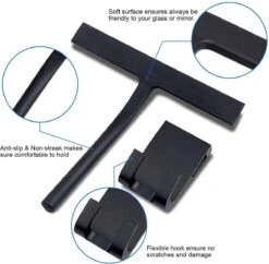 BOTC Douchewisser - Raamwisser - Silicone - 21cm X 16cm - Badkamer Accessoires -Zwart 21 BOTC Douchewisser - Raamwisser - Silicone - 21cm X 16cm - Badkamer Accessoires -Zwart -Schoonmaakartikelen Winkel 1200x1174 5