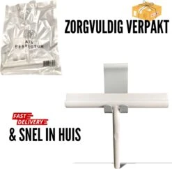 ATV PERFECTUM Douchewisser Wit Met Ophangsysteem - Raamwisser- Trekker Douche - Silicone - 21cm X 16cm - Badkamer Accessoires - Douchewisser -Schoonmaakartikelen Winkel 1200x1175 5