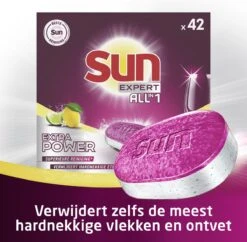 SUN® Sun Expert All-in 1 Extra Power Citroen Vaatwastabletten 15 SUN® Sun Expert All-in 1 Extra Power Citroen Vaatwastabletten -Schoonmaakartikelen Winkel 1200x1177 3