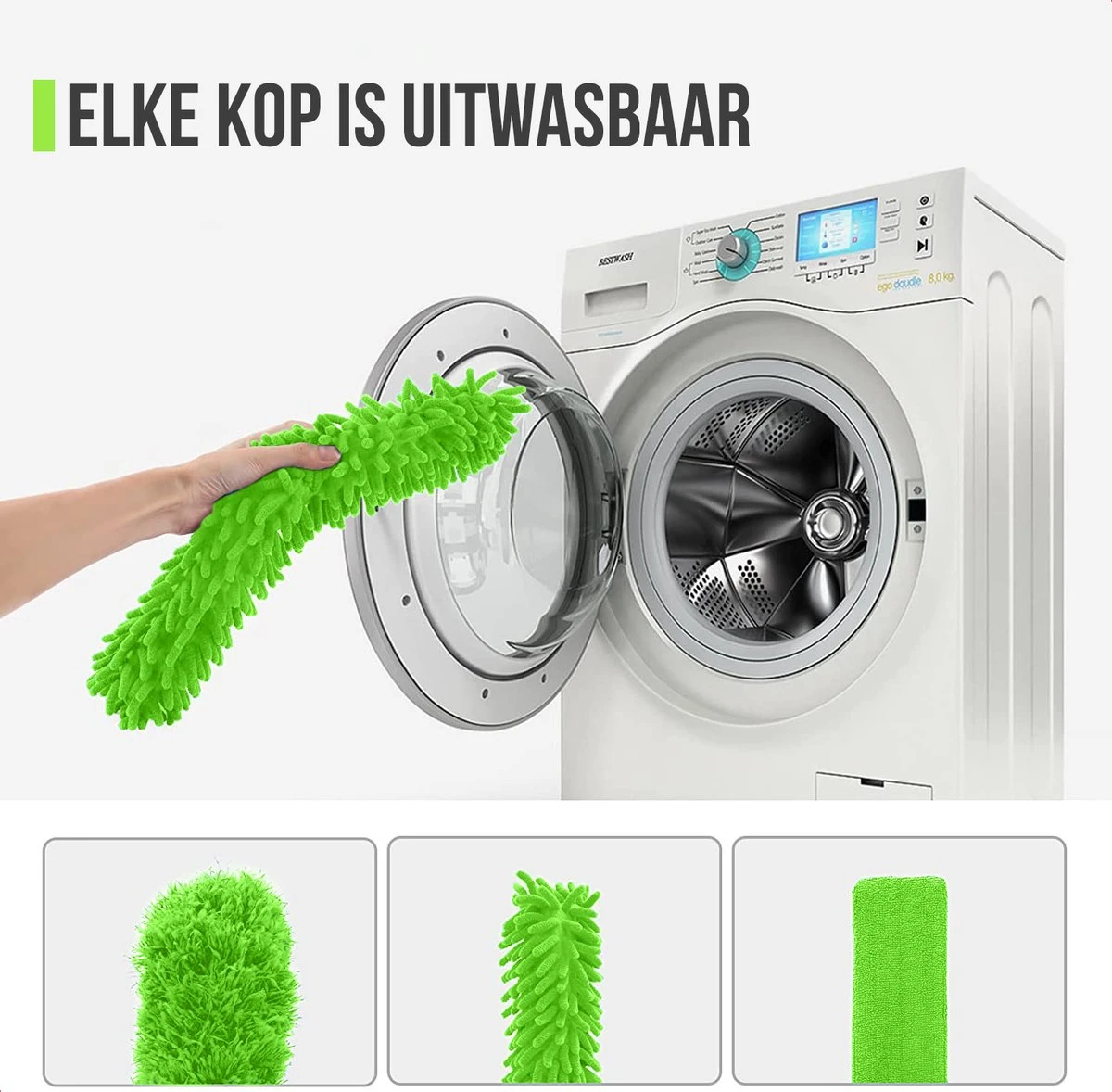 Strex Telescopische Plumeau Set Met Telescoopsteel - 60 Tot 140 Cm - Uitschuifbaar - Flexibel - Microvezel Ragebol - 5-Delige Schoonmaak Set 10 Strex Telescopische Plumeau Set Met Telescoopsteel - 60 Tot 140 Cm - Uitschuifbaar - Flexibel - Microvezel Ragebol - 5-Delige Schoonmaak Set - Afbeelding 8