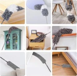 ForDig 7-Delige Plumeau Set - Duster Met Telescoopsteel Uitschuifbaar Tot 250 Cm - Inclusief Ragebol / Voegenborstel / Microvezel Doek / Chenille Borstel - Wasbaar - 360 Graden Draaibaar 14 ForDig 7-Delige Plumeau Set - Duster Met Telescoopsteel Uitschuifbaar Tot 250 Cm - Inclusief Ragebol / Voegenborstel / Microvezel Doek / Chenille Borstel - Wasbaar - 360 Graden Draaibaar -Schoonmaakartikelen Winkel 1200x1184 10