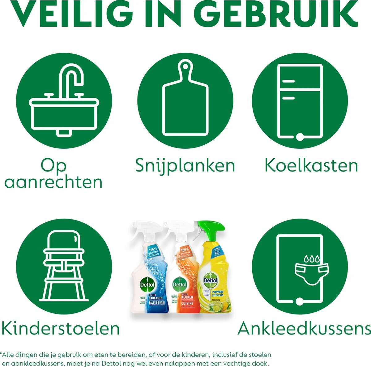 Dettol - 1,5L Allesreiniger Spray Power & Fresh - Badkamer 1x500 Ml Keuken 1x500ml Citrus 1x500ml - Voordeelverpakking 4 Dettol - 1,5L Allesreiniger Spray Power & Fresh - Badkamer 1x500 Ml Keuken 1x500ml Citrus 1x500ml - Voordeelverpakking - Afbeelding 2