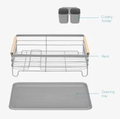 Navaris Afdruiprek Met Uitneembare Bestekhouder - Afwasrek Met Losse Lekbak - Vaatwasrek Met Plateau - Voor Bestek, Borden, Schalen En Pannen 14 Navaris Afdruiprek Met Uitneembare Bestekhouder - Afwasrek Met Losse Lekbak - Vaatwasrek Met Plateau - Voor Bestek, Borden, Schalen En Pannen -Schoonmaakartikelen Winkel 1200x1189 5