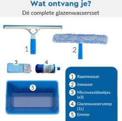 KT CLEANING - Raamwisser - Ramen Wassen Set Met Emmer - Ramen Wassen - Raamtrekker - Microvezeldoekjes 10 KT CLEANING - Raamwisser - Ramen Wassen Set Met Emmer - Ramen Wassen - Raamtrekker - Microvezeldoekjes -Schoonmaakartikelen Winkel 1200x1190 1