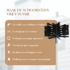 Waay Lifestyle Schoorsteenveegset - Schoorsteenborstel 6 Meter - Schoorsteenreiniger - Schrobborstels - Schoorsteenveger - Flexibele Steel - Geschikt Voor Boormachine - Wit 18 Waay Lifestyle Schoorsteenveegset - Schoorsteenborstel 6 Meter - Schoorsteenreiniger - Schrobborstels - Schoorsteenveger - Flexibele Steel - Geschikt Voor Boormachine - Wit -Schoonmaakartikelen Winkel 1200x1191 5