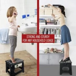 Buxibo - Kruk - Krukje - Keukentrap - Keukentrapje - Opvouwbaar Trapje - Keuken/Badkamer/Schuur Trapje - 29 X 24 X 40cm -Schoonmaakartikelen Winkel 1200x1193 3