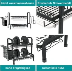 Dish Drying Rack Drainer Afdruiprek Metaal Afvoerafdruiprek Met Druppelbak Black Decker Droogrek Zwart Afdruiprek Brabantiaafdruiprek Metaal Muur -Schoonmaakartikelen Winkel 1200x1197 11